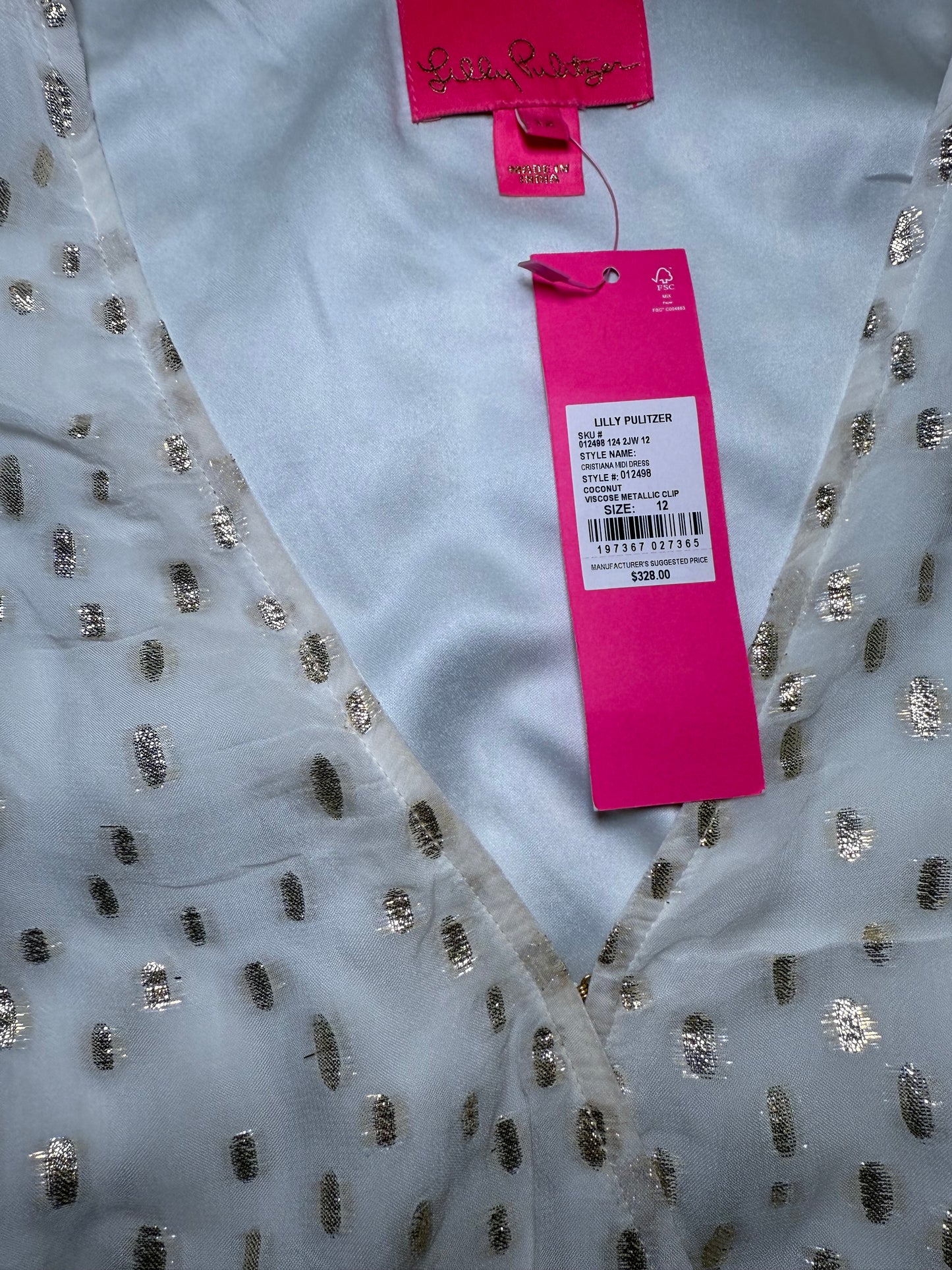 New Lilly Pulitzer Cristiana Long Sleeve Midi Dress – Size 12