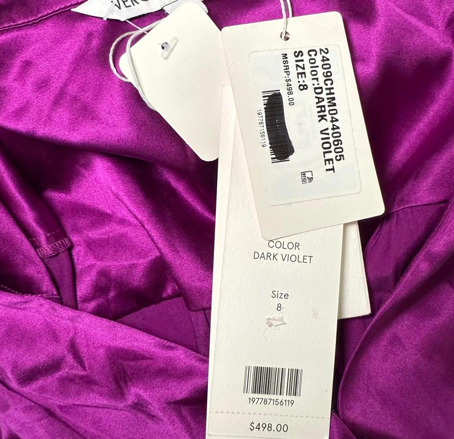 New Veronica Beard Satin Wrap Blouse, size 8