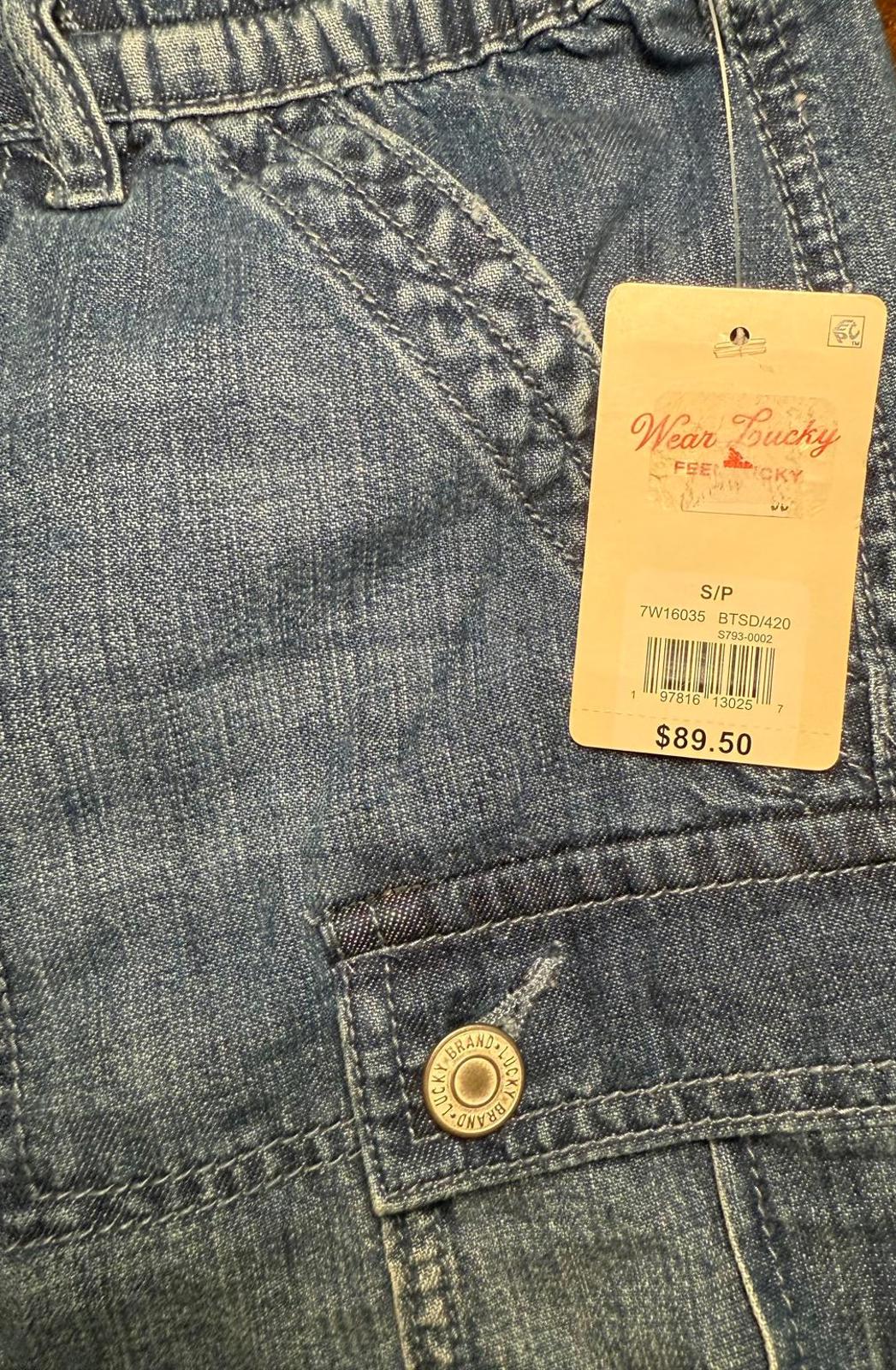 New Lucky Brand Women's Denim Cargo Shorts, Small