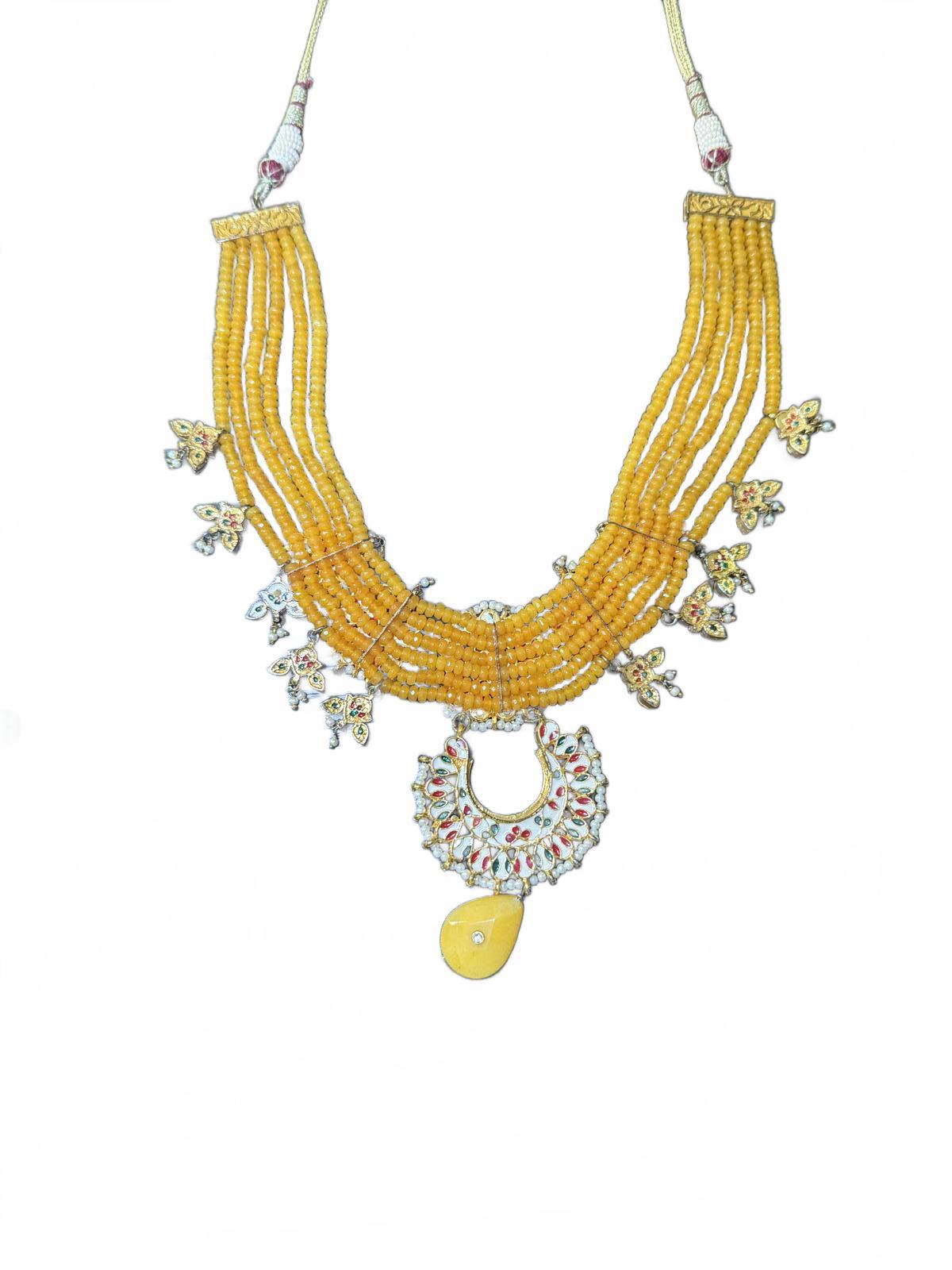 Traditional Multi-Strand Beaded Necklace with Pendant by TAD (NWT)
