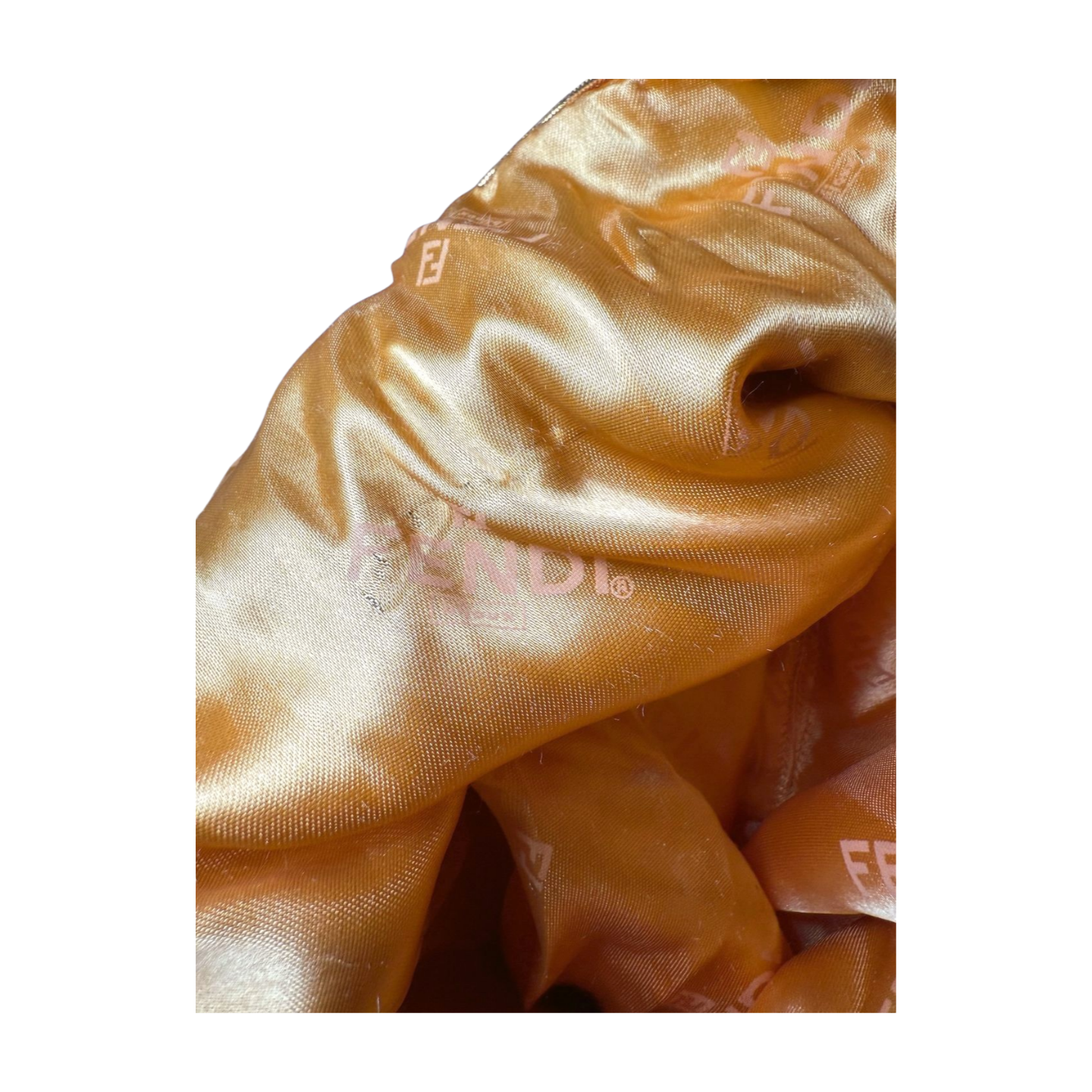 Fendi Vintage Black Velvet Travel Drawstring Jewelry Bag