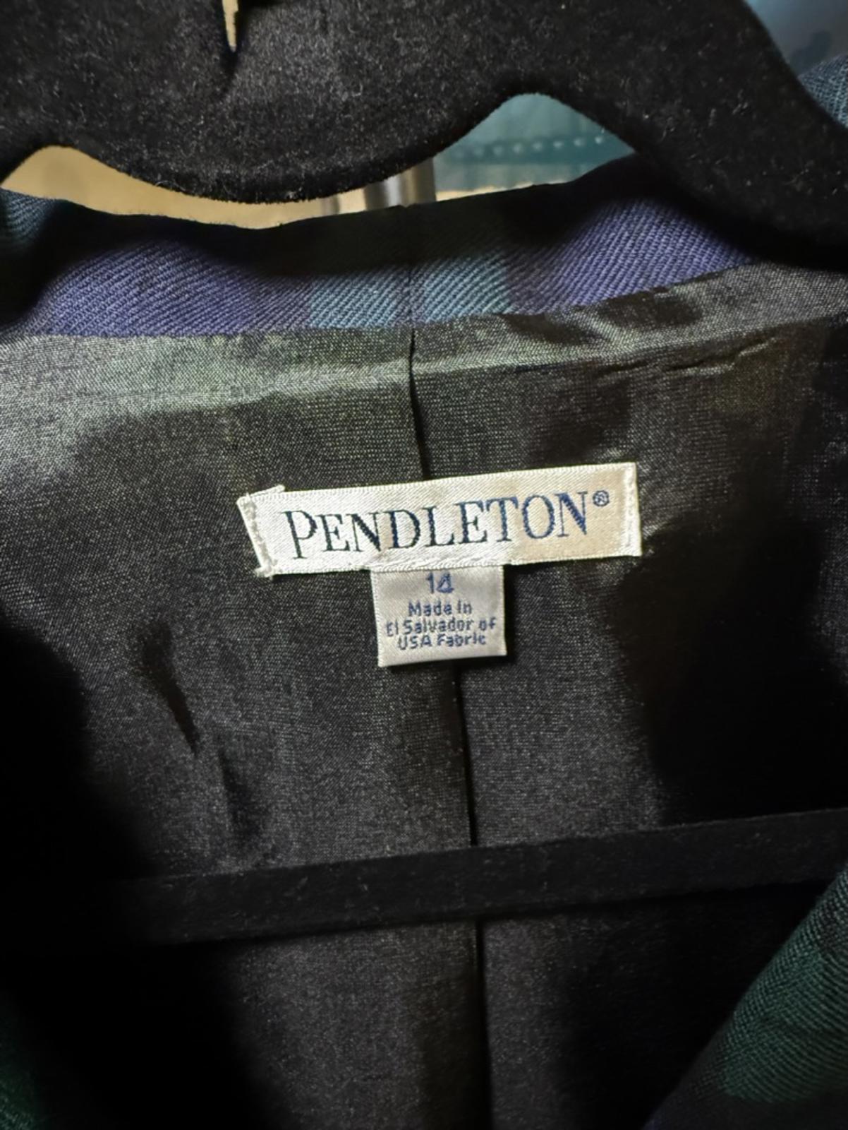 Pendleton Women's Plaid Blazer Jacket, size 14