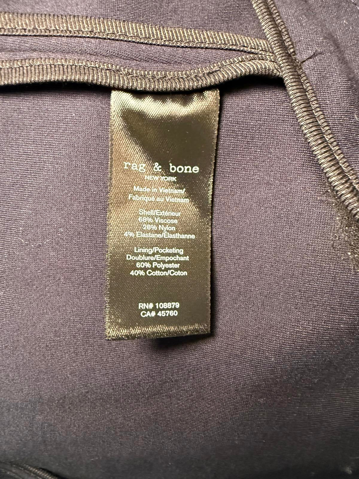 New Rag and Bone Navy Blue Military Style Jacket with Gold Buttons, Small