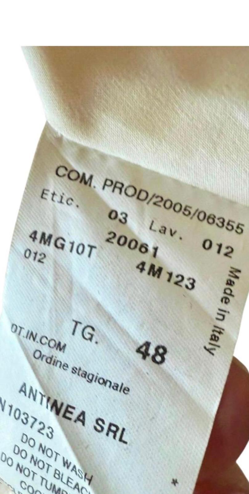 Giorgio Armani Pinstriped Beige Blazer with Button Closure