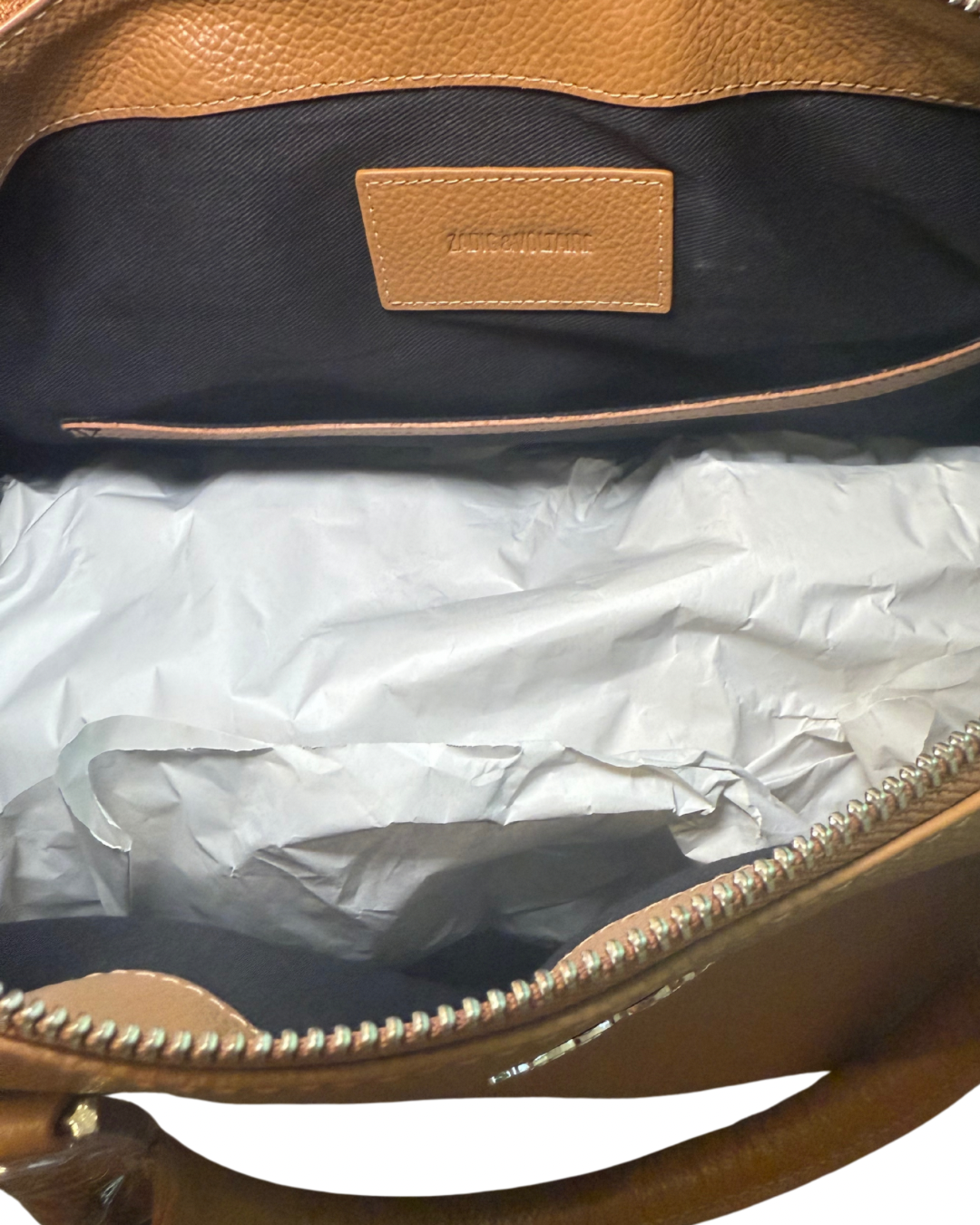 New Zadig & Voltaire Medium Sunny Wings Leather Satchel