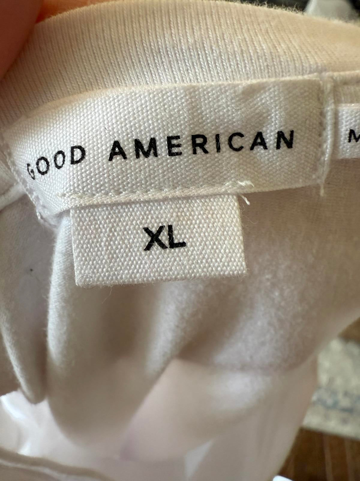 New Good American Super Stretch Baby Tee, Size XL