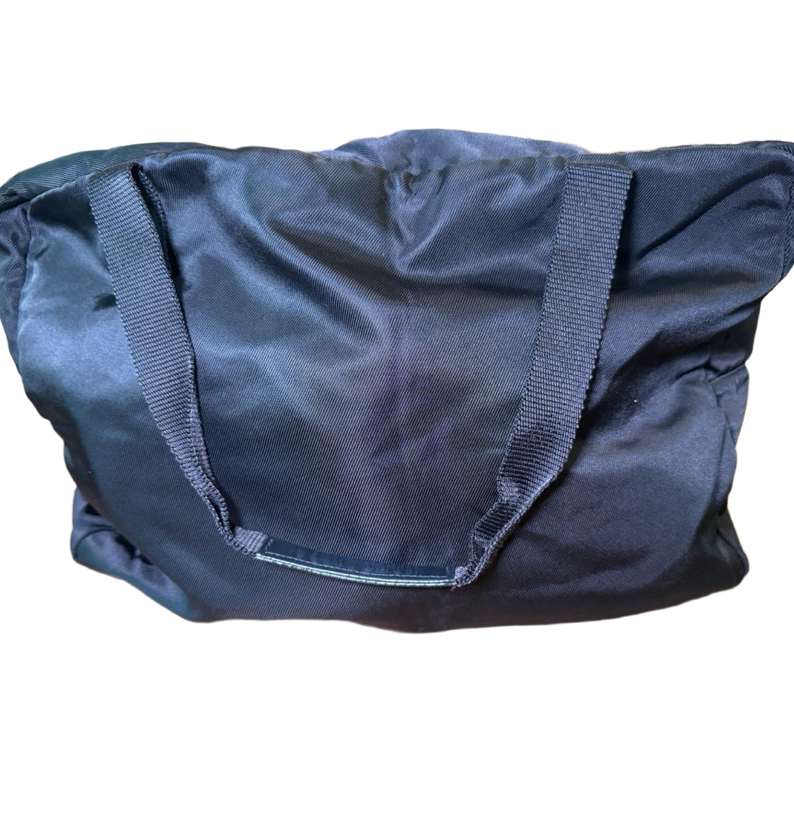 Gucci Duffle Bag Boston Black 21" Nylon Travel Luxury Designer