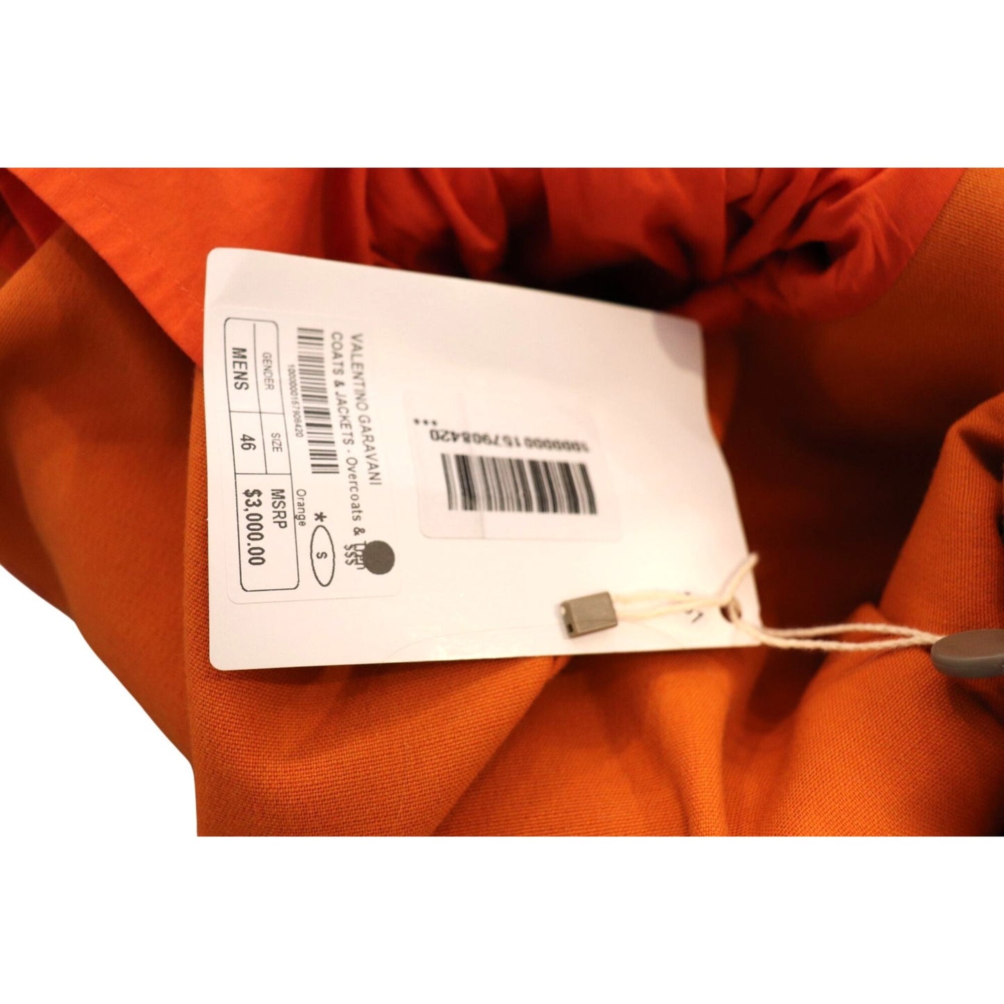 Valentino Garavani Orange Belted Long Trench Coat, Size 46 NWT