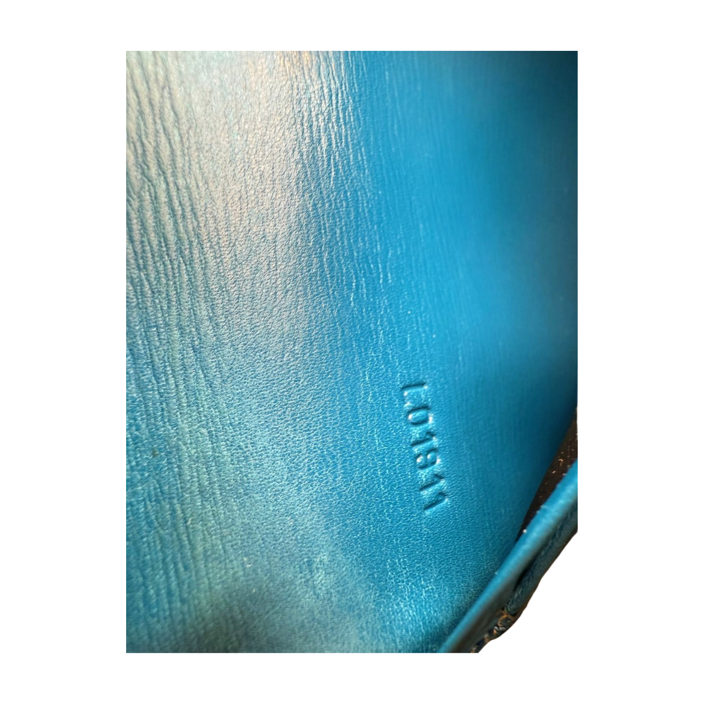 Louis Vuitton Epi Leather Checkbook Holder / Long Wallet, Cyan Blue