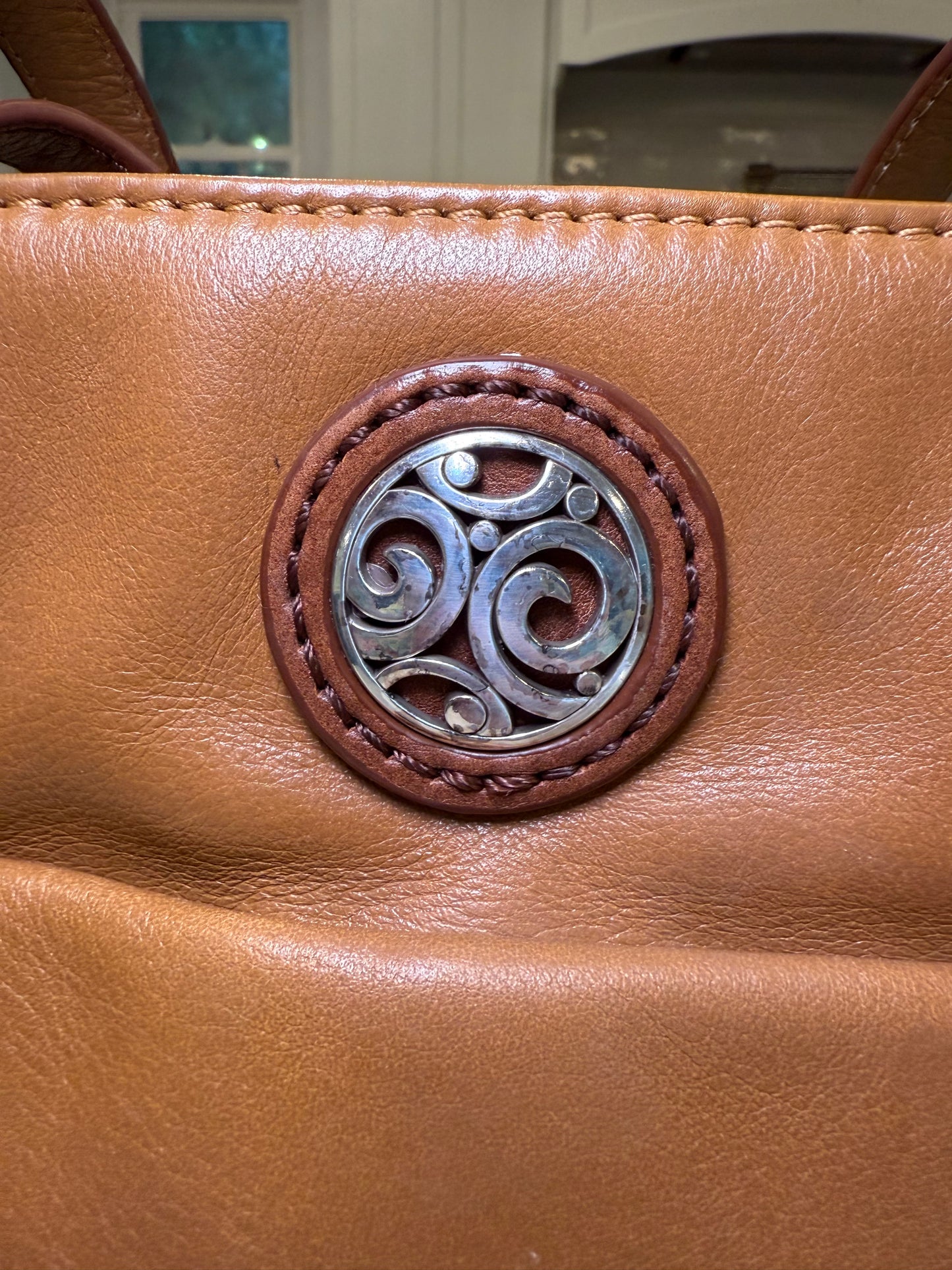 Brighton London Groove Collection “Groovy” Leather Tote in Camel