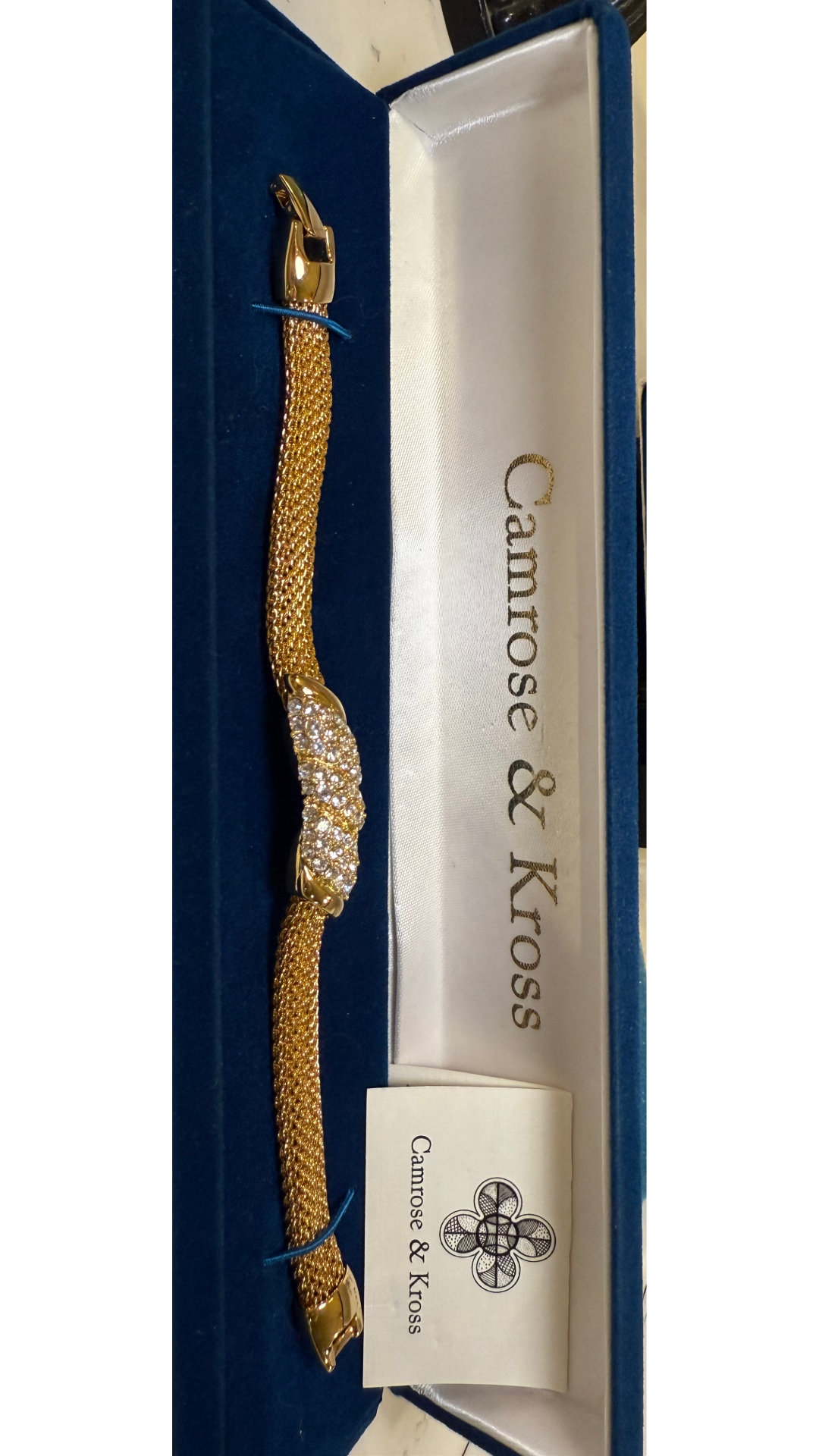Camrose & Kross Jacqueline Kennedy Collection Gold-Tone Purple Crystal Bracelet