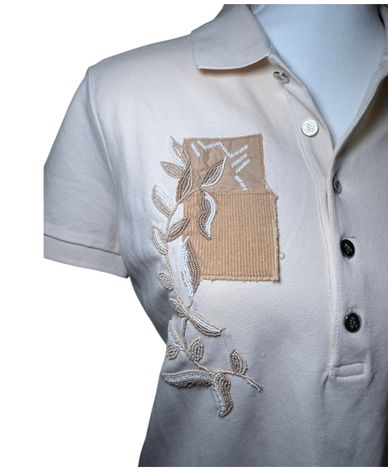 Lauren Ralph Lauren Piqué Polo Shirt, Size Petite Large