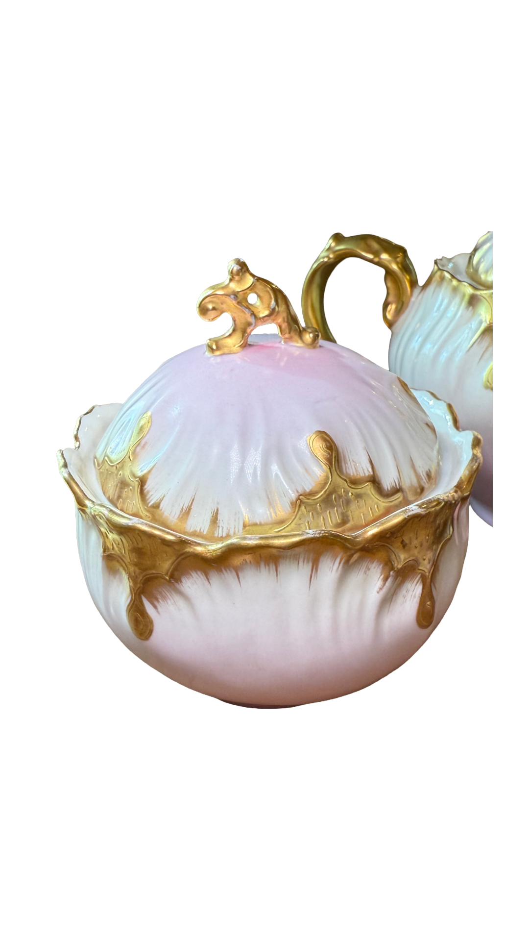 Vintage Limoges France Tea Set – Teapot, Creamer & Sugar Bowl