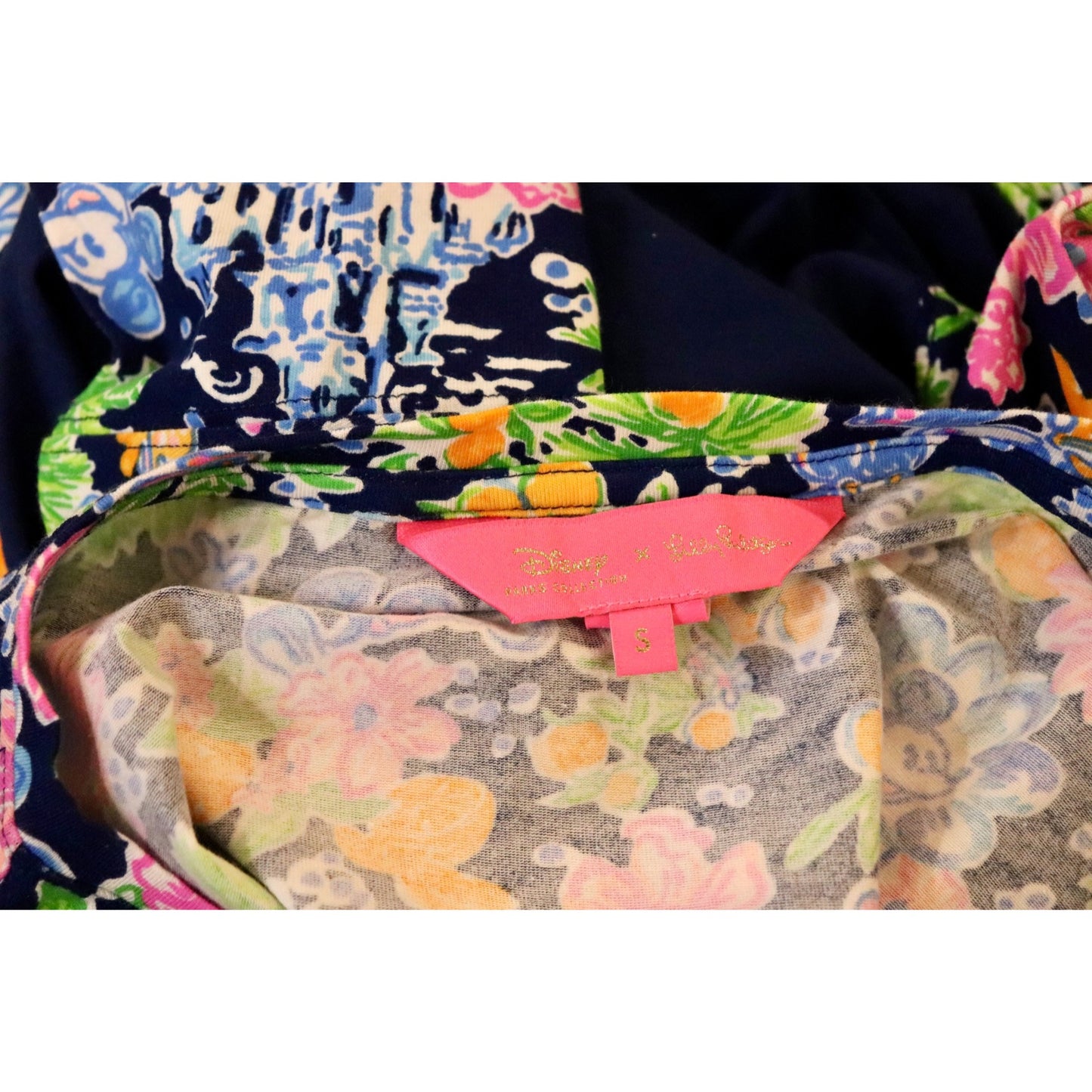 Disney X Lilly Pulitzer Mickey & Minnie Finn Long Sleeve T-Shirt, Small