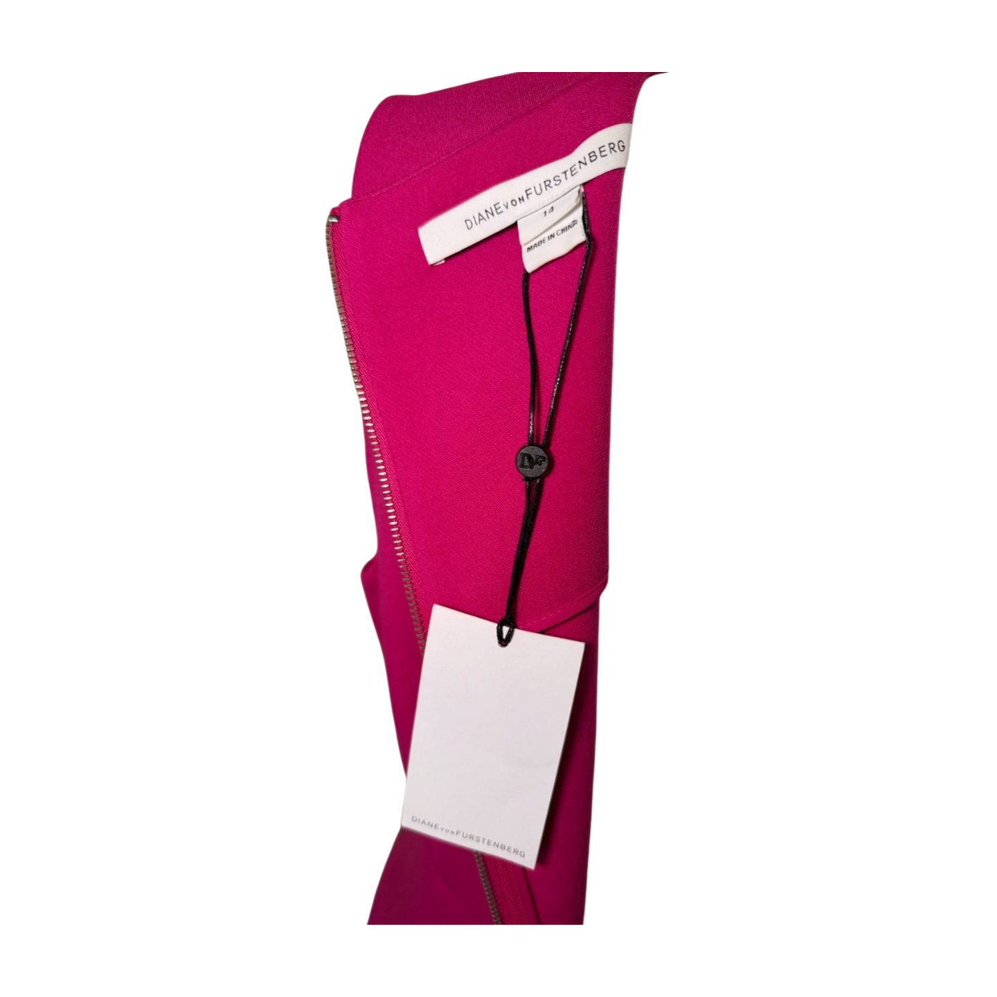 New Diane von Furstenberg Carpreena Mini Dress in Pink Dahlia, Size 14