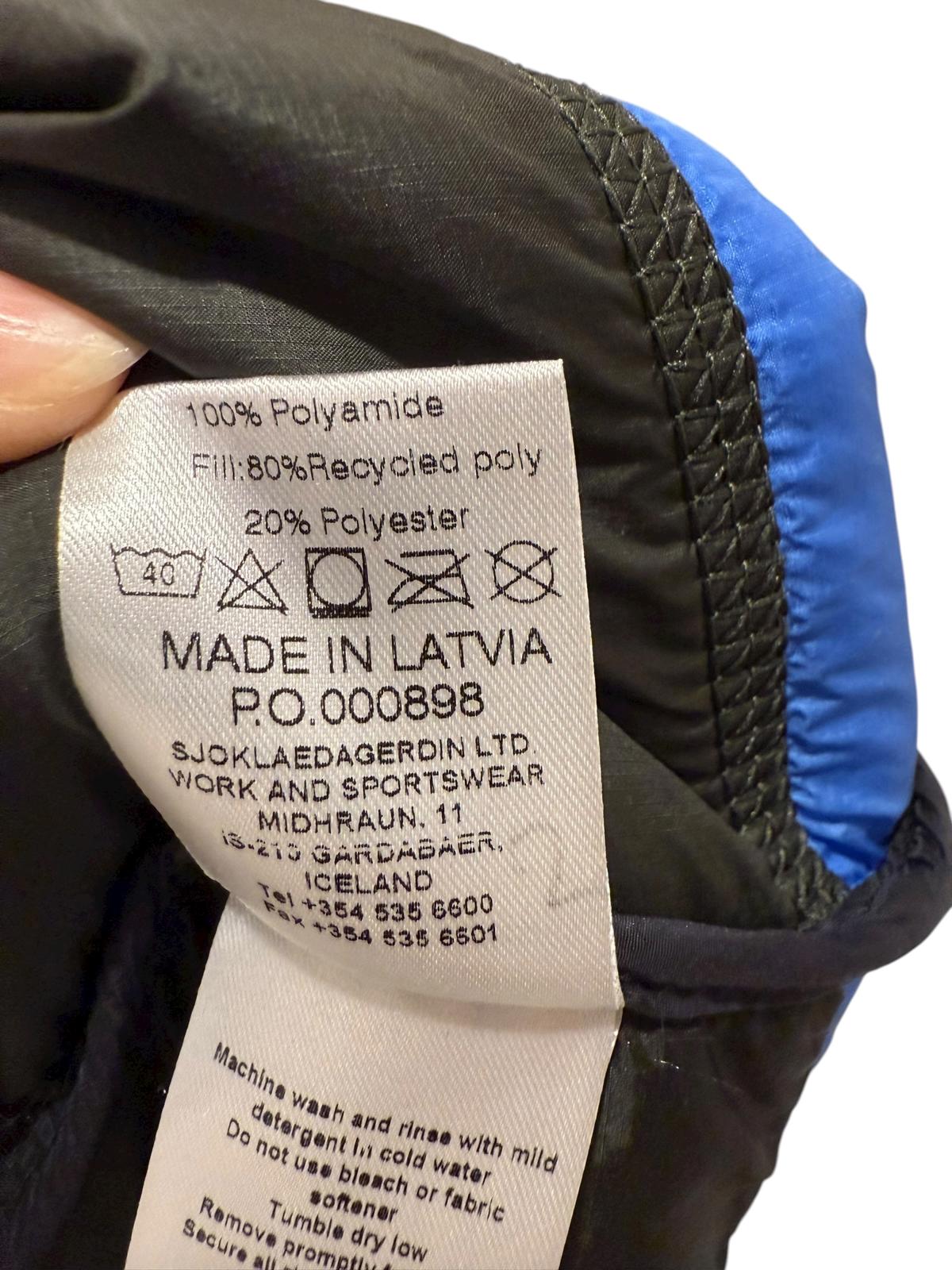 Ganni 66 North Colorblock Puffer Coat, Size Small