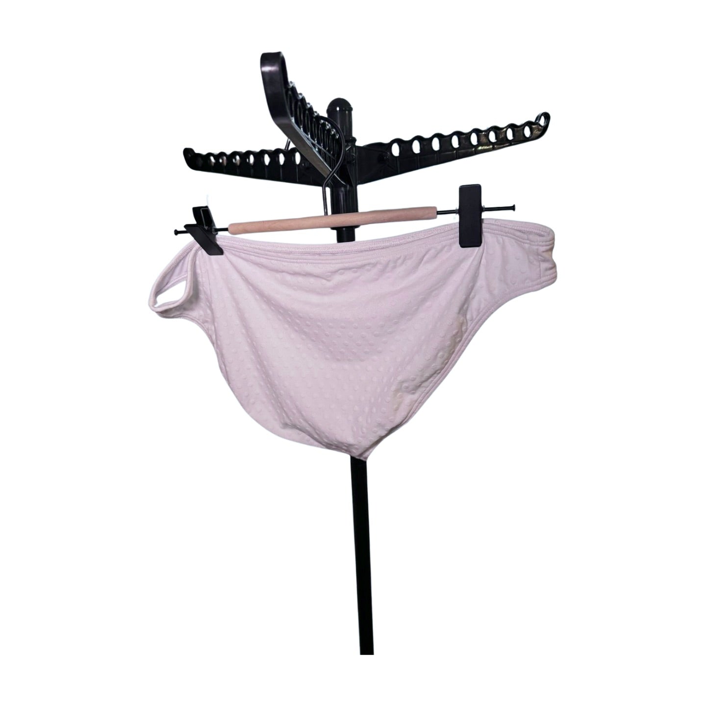 New Shoshanna Textured White Bikini Bottoms, Size Large