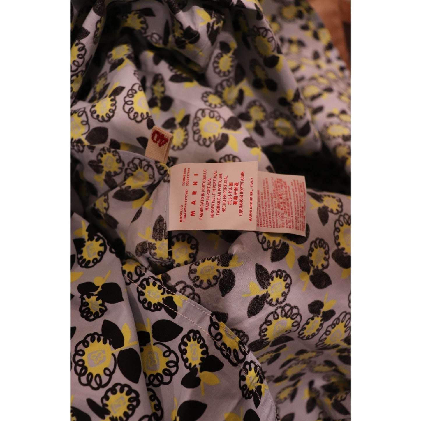 Marni Floral Print Poplin Sleeveless Tank Top, Size 40 NWT