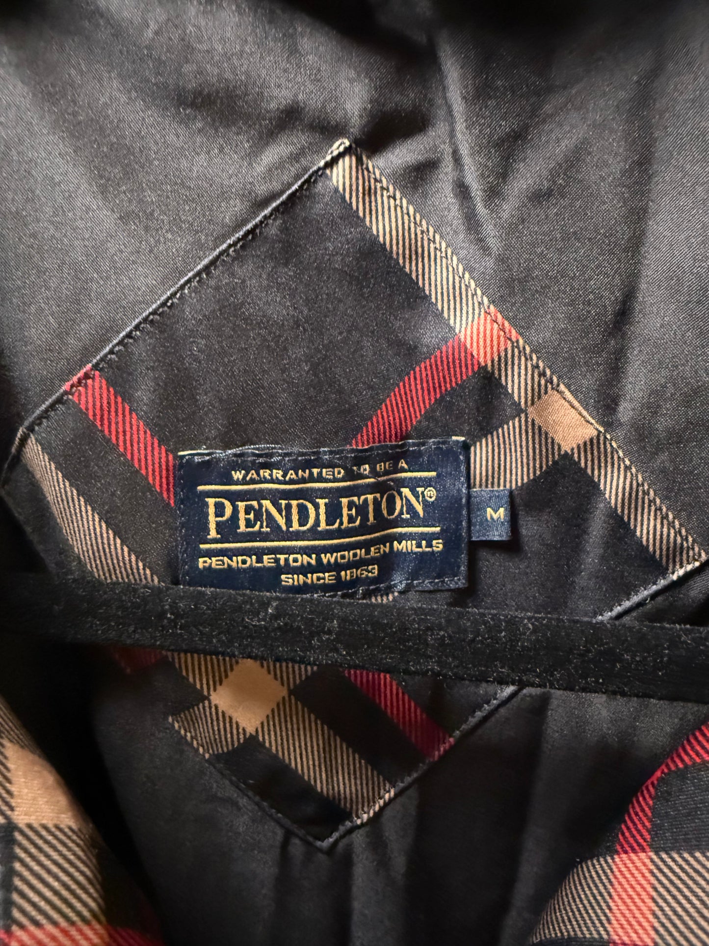 Women’s Plaid Pendleton Vest, Medium