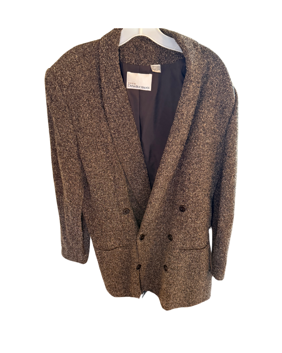 Dana Buchman Wool Blend, Tall Brown Blazer, size 14
