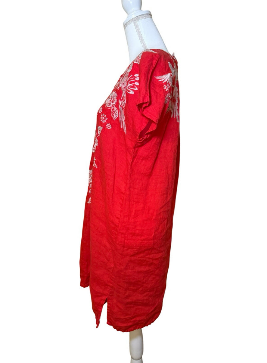 Johnny Was Abigail Easy Linen Tunic Dress, Size XS