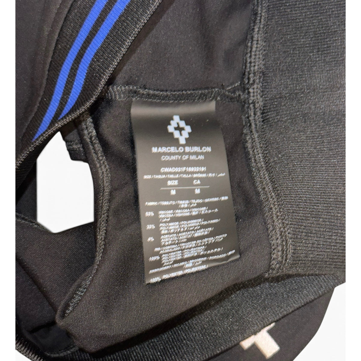 Marcelo Burlon County Of Milan NBA Black Logo Sports Bra Medium