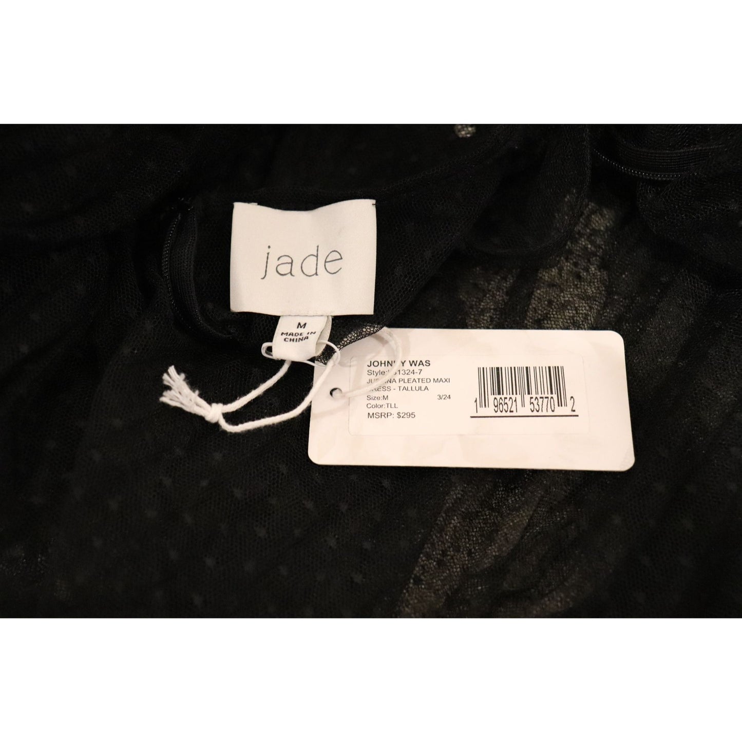 Johnny Was Jade Juliana Pleated Maxi Dress, Medium NWT