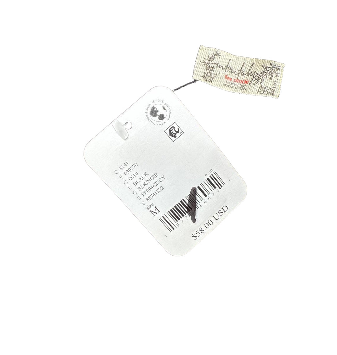 New Free People Bodysuit Womens Size M Black Intimately Square Neck