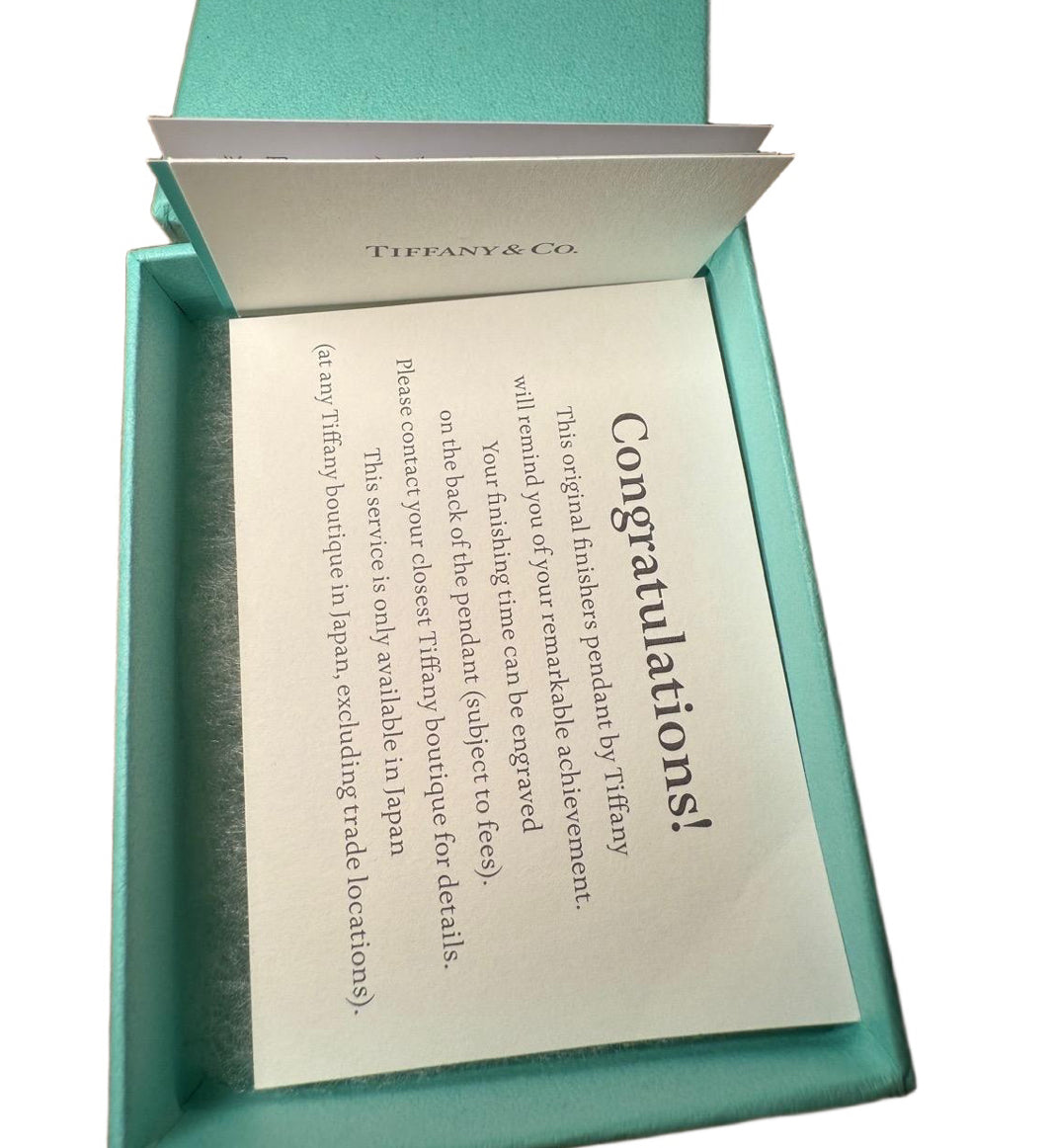 Tiffany & Co Necklace Silver Pendant Nagoya Women Marathon 2018 Finisher