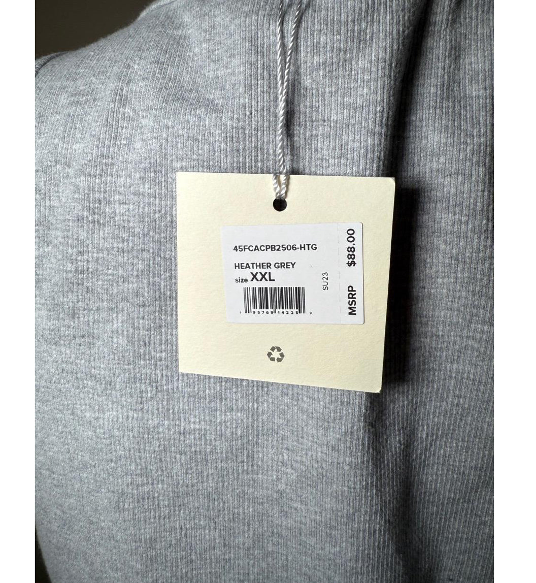 New Favorite Daughter XXL Heather Grey Ribbed Sleeveless Bodysuit