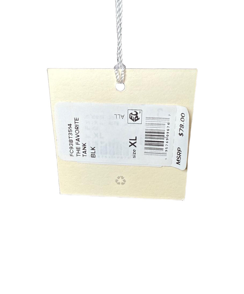 New Favorite Daughter Tank Top Womens Size XL Black Ribbed Knit