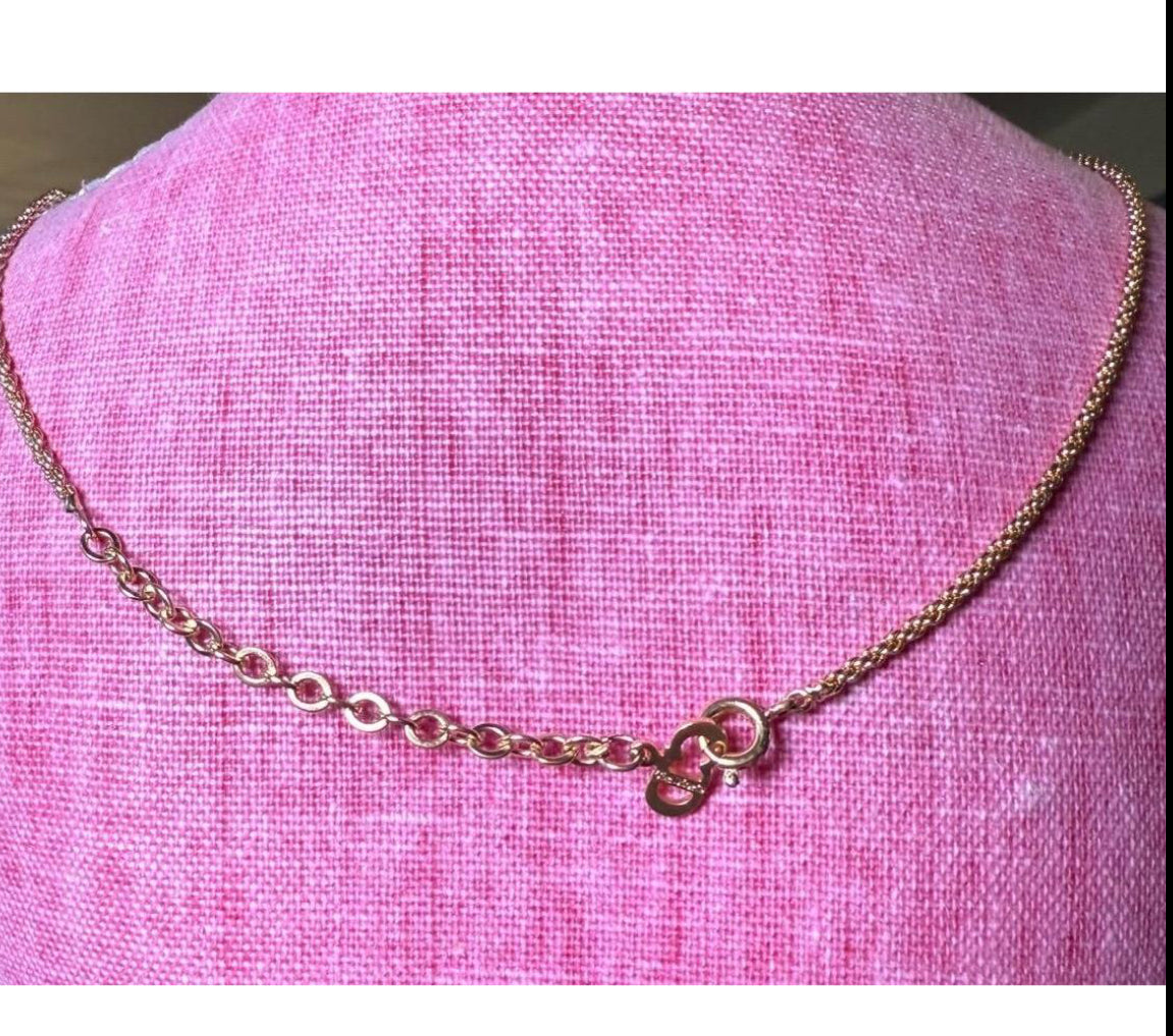 Christian Dior CD Logo Pendant Necklace