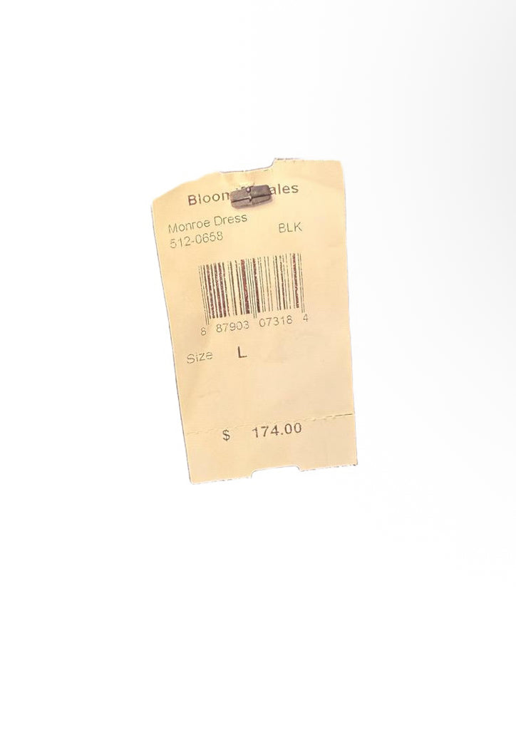 New Bailey 44 Black Mesh Ruched Dress Womens Size L