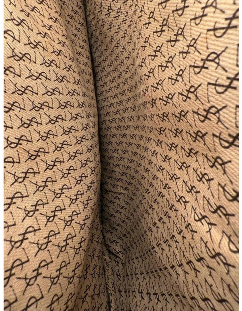 Yves Saint Laurent Giraffe Print Tote Bag