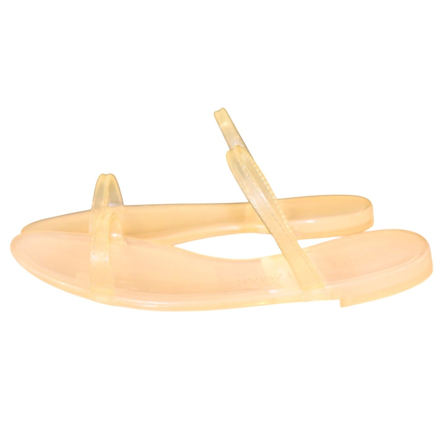 Stuart Weitzman Sawyer Slide Jelly 2-Strap Sandals, 37.5/7.5