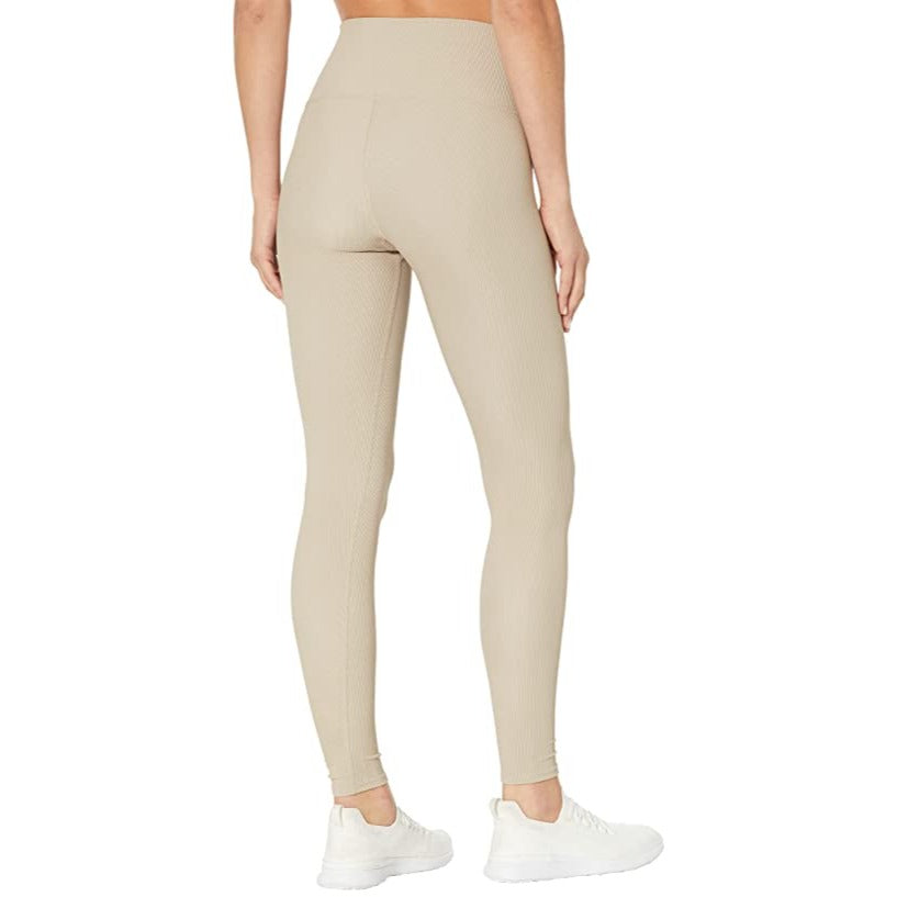 Beach Riot Women's Ayla Ribbed Leggings - Taupe - Medium, NWT