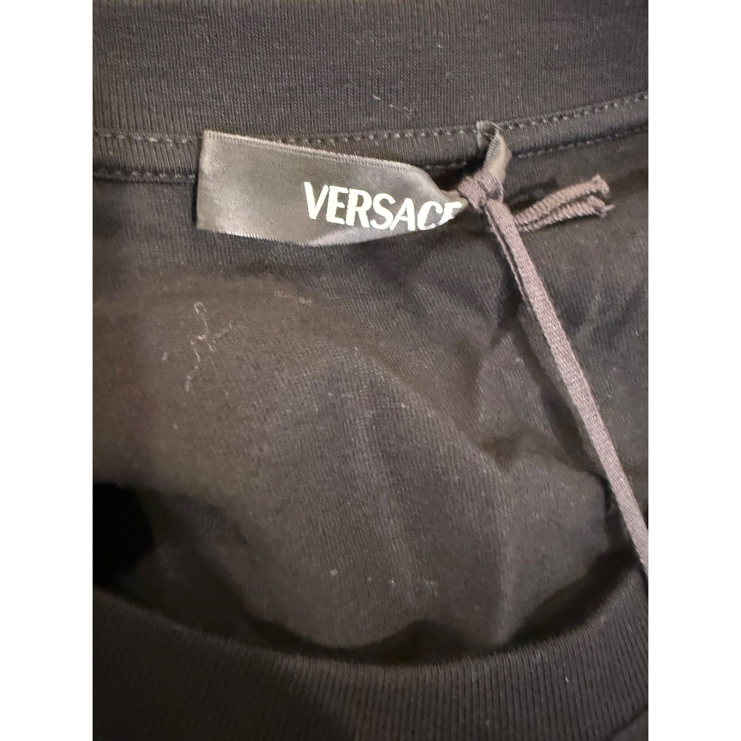 Versace Mens Black Logo Medusa Graphic T-Shirt Size L NWT