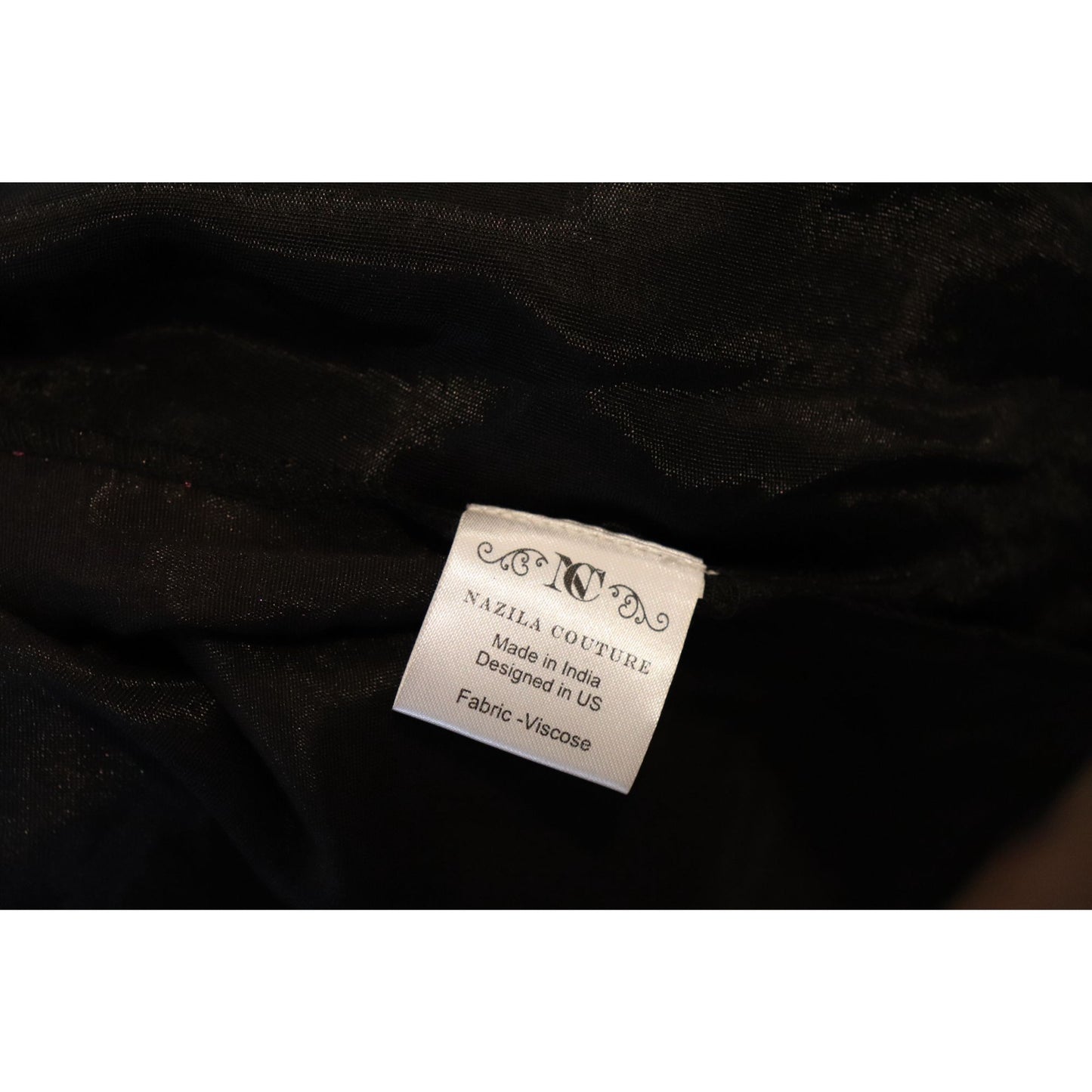 Nazila Couture Black Metallic Stripe Sleeveless Top, XXL NWOT