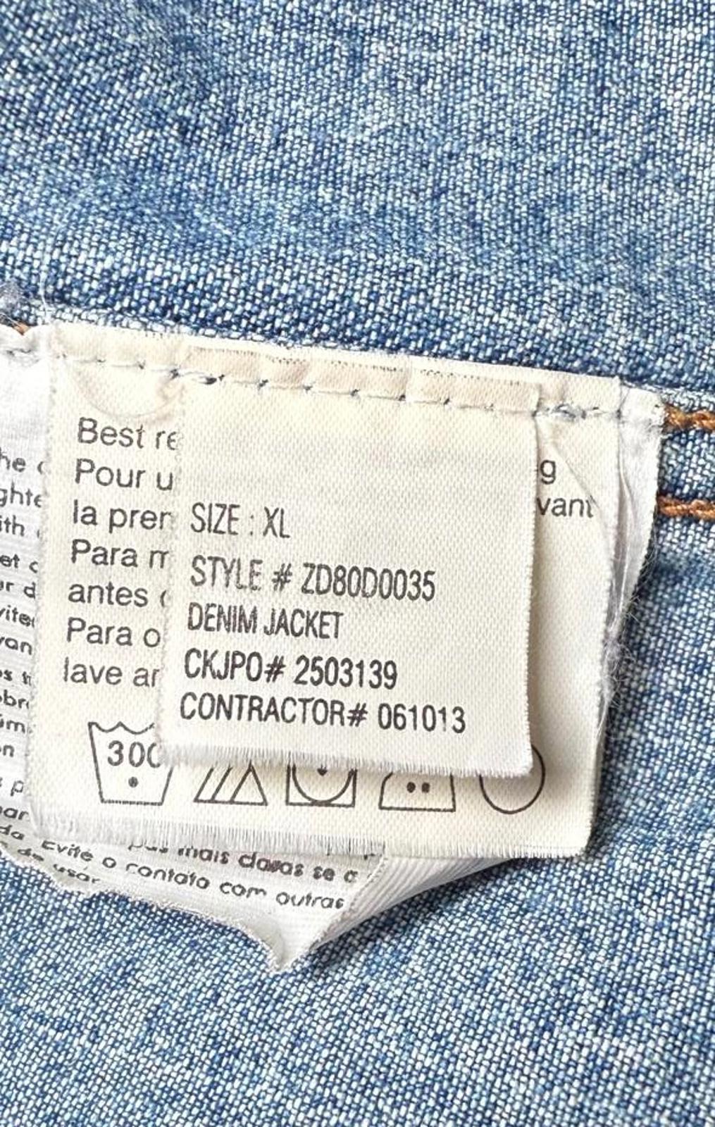 Vintage 1990s Calvin Klein Faded Denim Jacket, XL