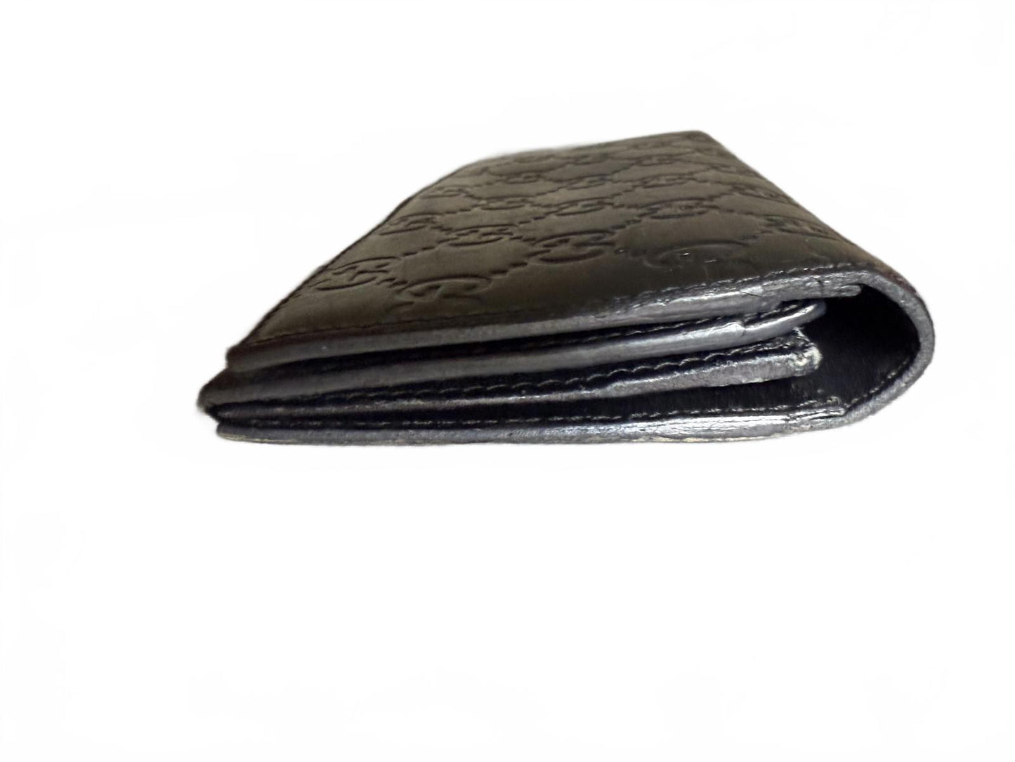 Gucci Black Leather Wallet with GG Logo