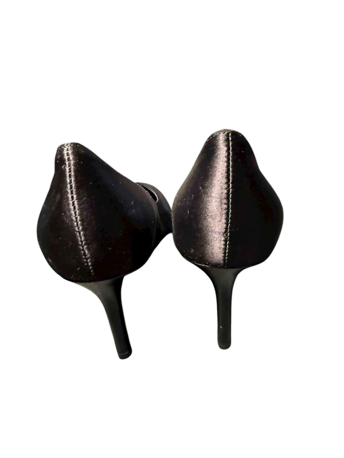 Aquatalia Women's Black Satin Pumps, size 8.5