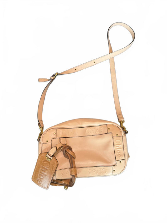 Chloé Beige Eden Leather Crossbody Bag (0746)