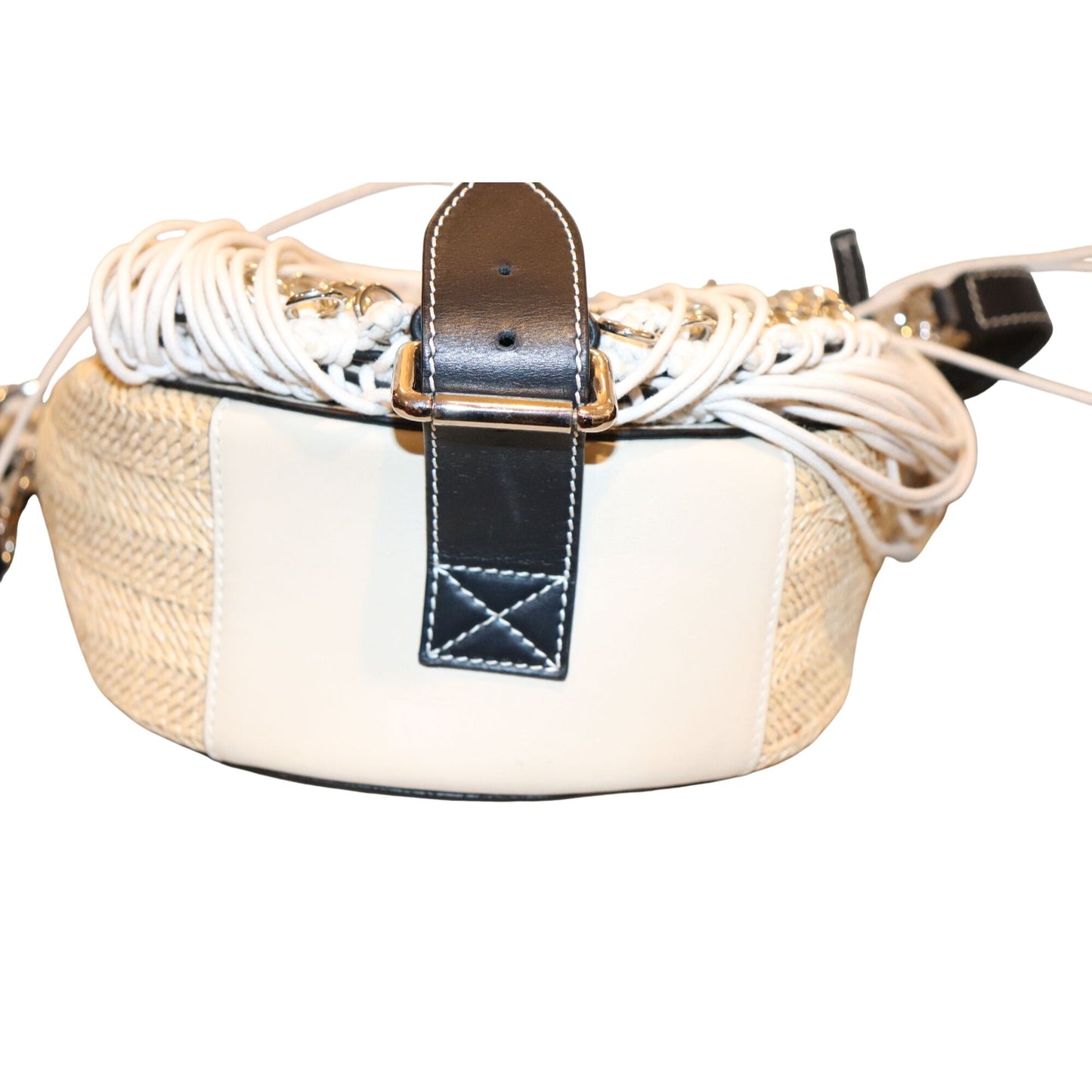 JW Anderson Biker Woven Fringe Crossbody Bag