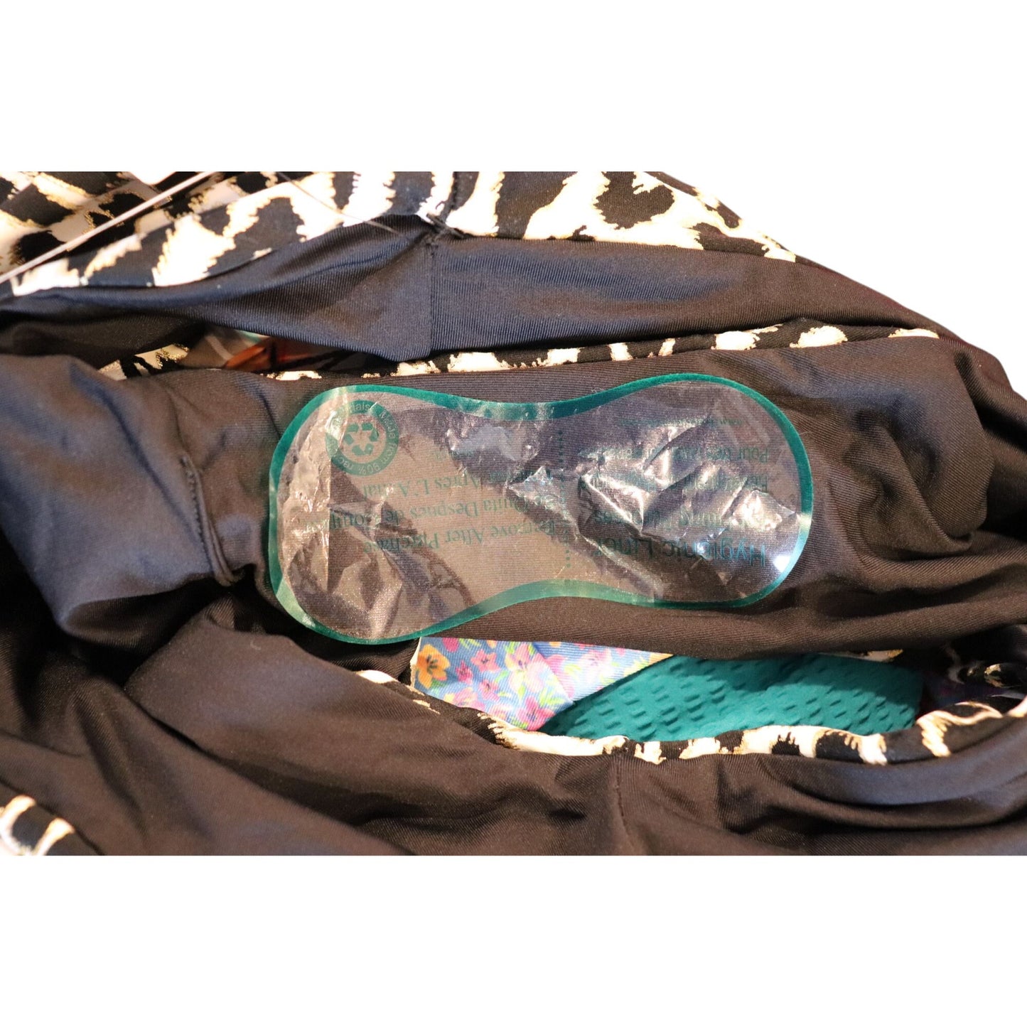 Carmen Marc Valvo Reversible High-Waist Leopard Print Bikini Bottom, Small NWT
