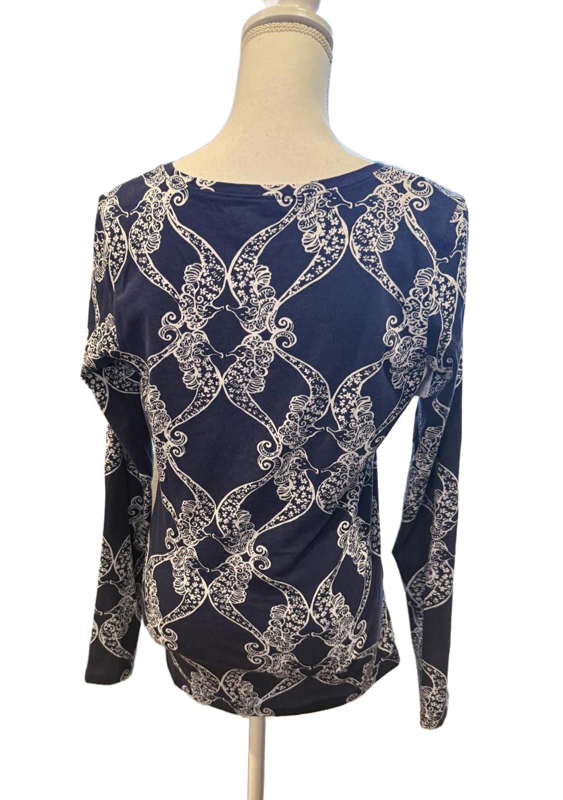 Lilly Pulitzer Jodie V-neck in "Ms. Behave," Medium