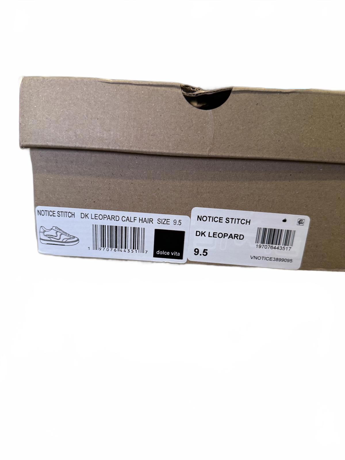 Dolce Vita “Notice” Leopard Calf Hair Sneakers – Size 9.5 (new)