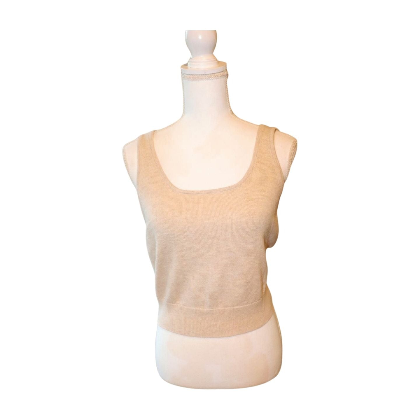 Eberjey Cropped Sweater Tank Top, Large NWT