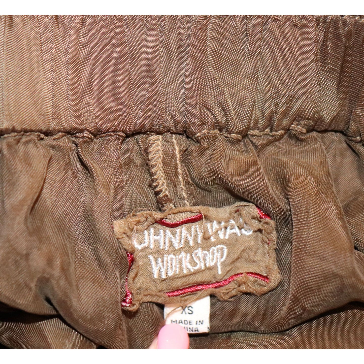 Johnny Was Workshop Brown Embroidered Jogger Pants, XS NWOT