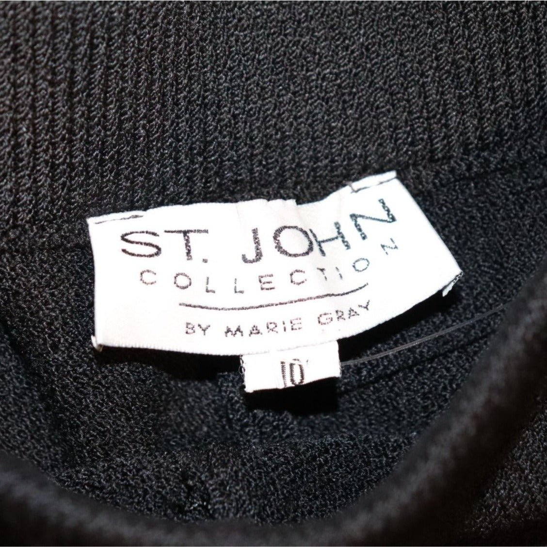 St. John Collection Black Knit Pants, Size 10