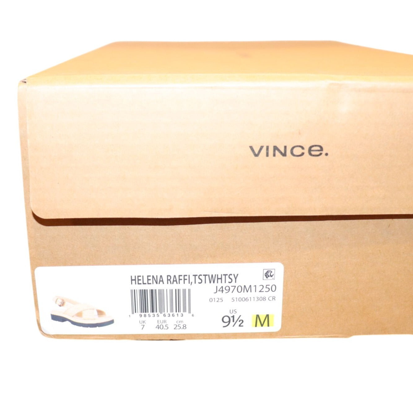 Vince Women's Helena Raffia Slingback Sandals, 9.5 New